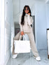 Knitted Set "AUTUMN E5389" - LIGHT BEIGE